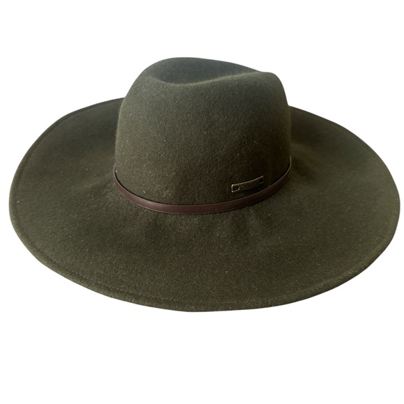 Christy Olive Hat with Tan Band - Picture 1 of 5